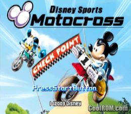 Disney Sports - Motocross (Japan) ROM Gameboy Advance / GBA - CoolROM.com